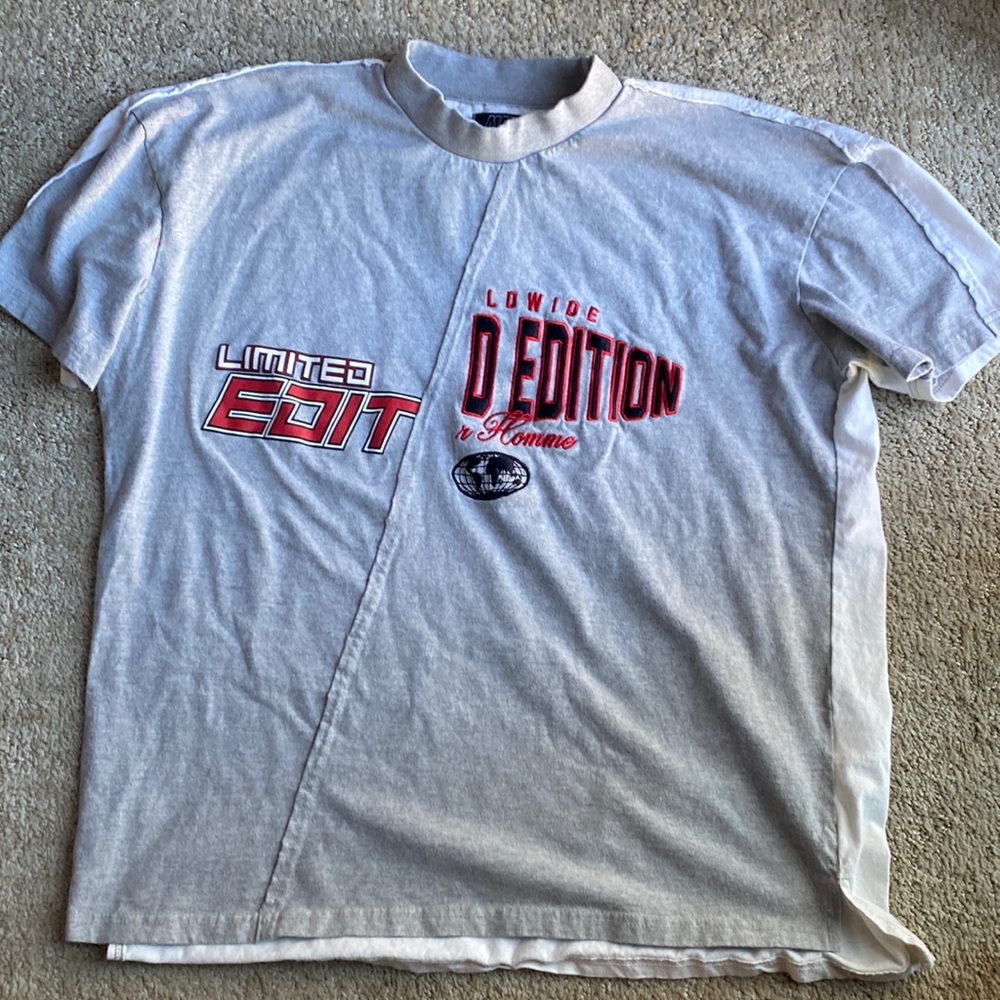 Mens “World Wide” BoohooMAN Skate T-Shirt Size Oversized S